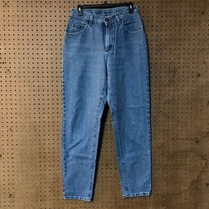 Lee Women Jeans Medium Wash Straight Leg Denim Pants 8 M VtG 90s Mom High Rise